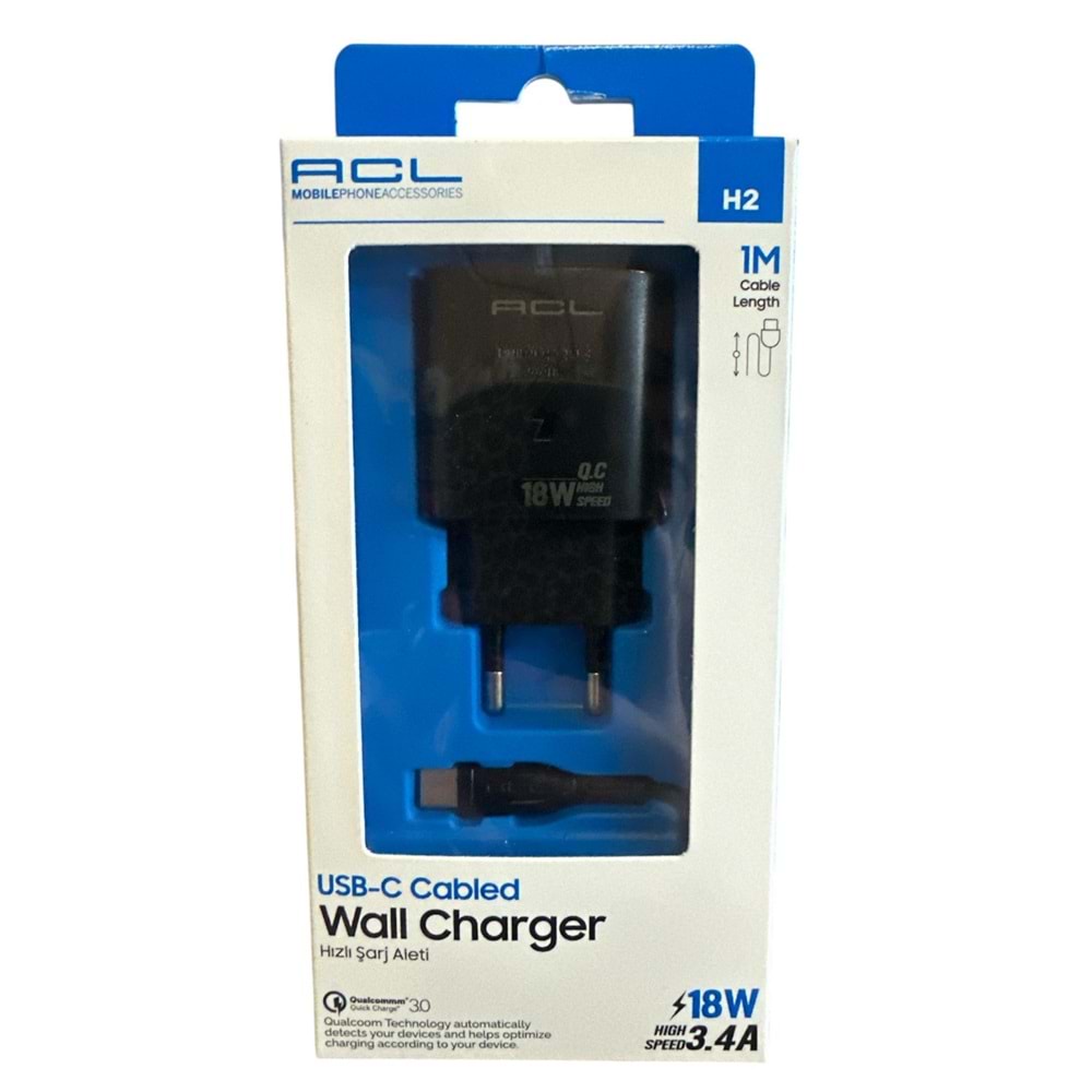 ACL 3.4A TYPE-C 18W ŞARJ