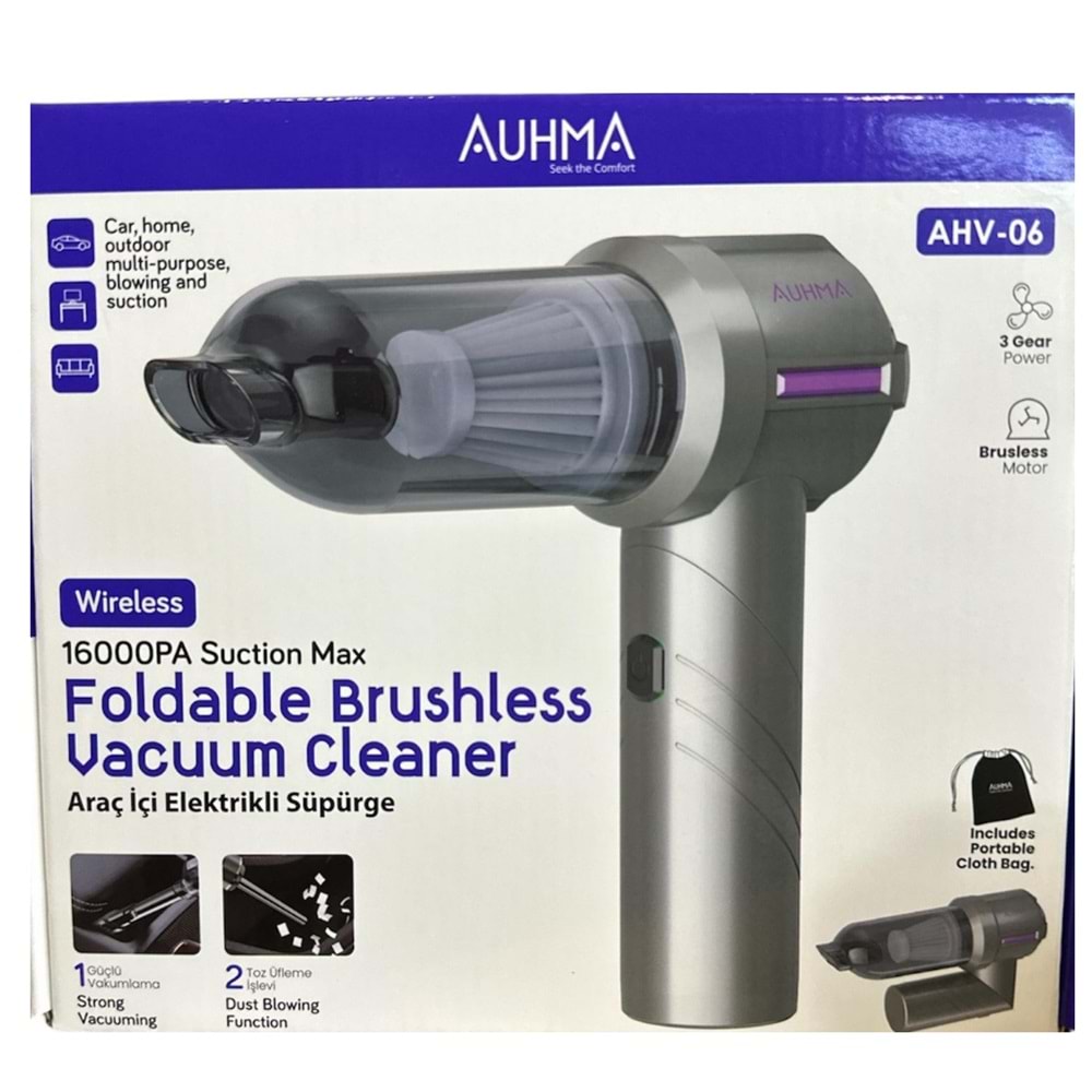 AUHMA ARAÇ İÇİ ELEKTRİKLİ SÜPÜRGE
