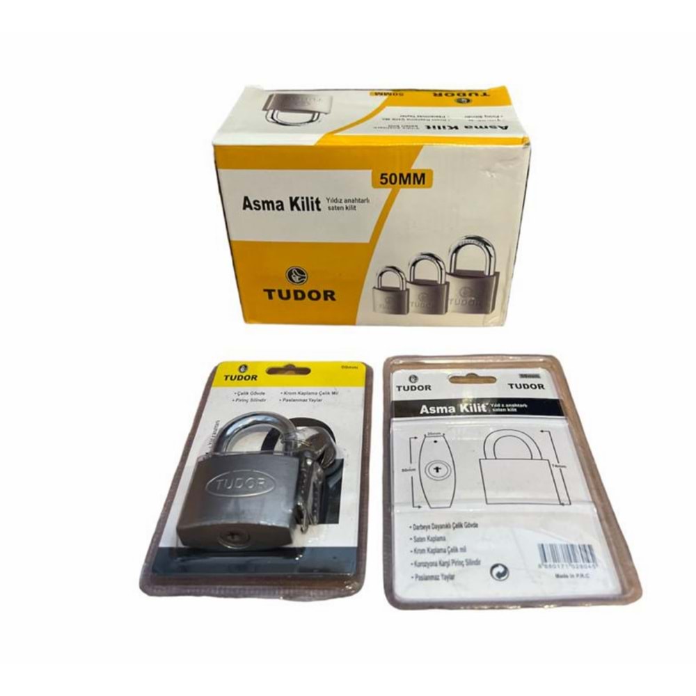 TUDOR 50 MM ÇİVİLİ ASMA KİLİT