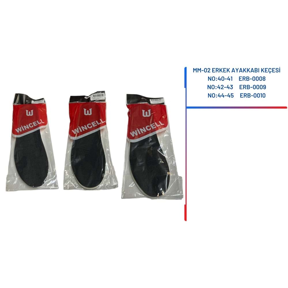 MM-02 ERKEK AYAKKABI KEÇESİ NO:42-43