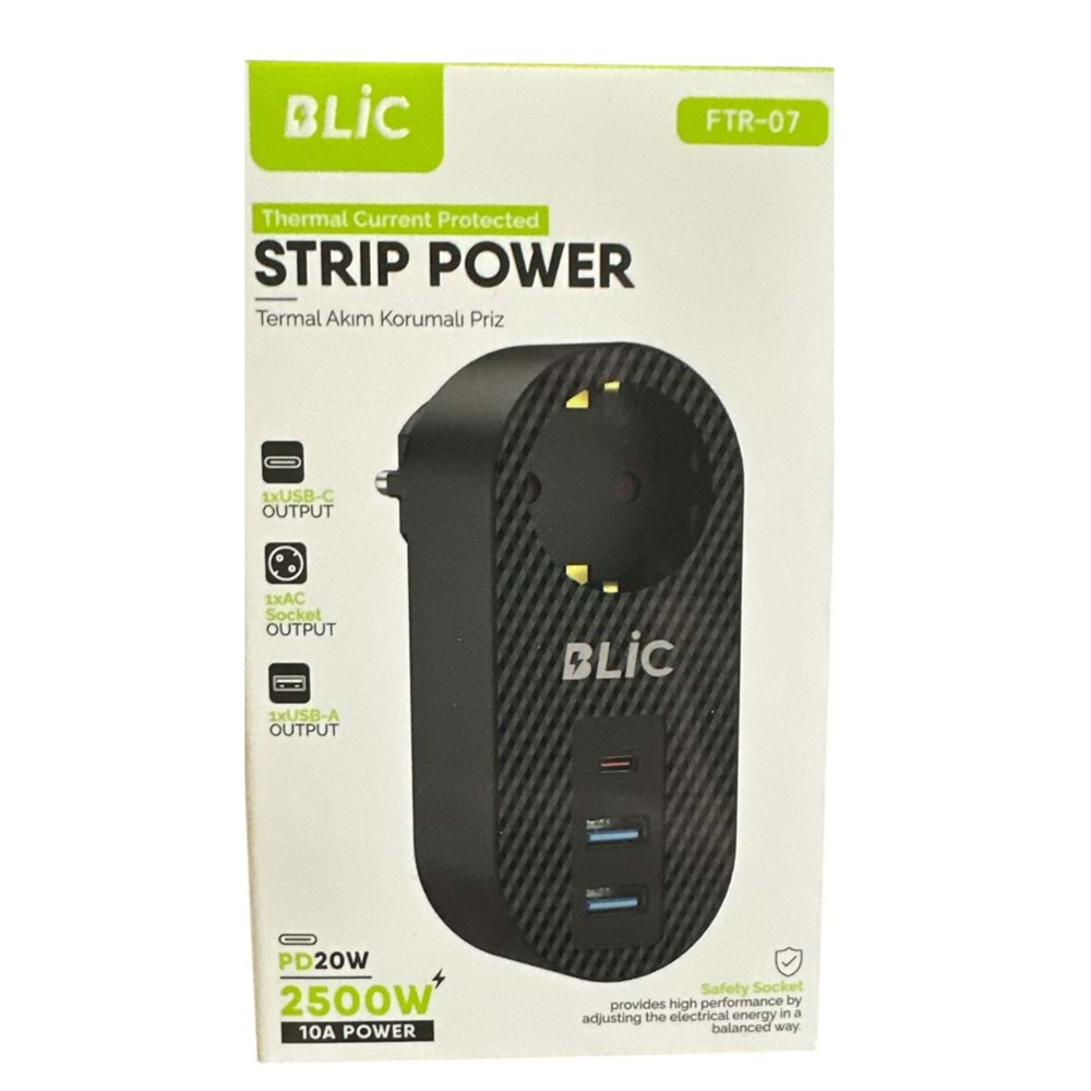 BLİC AKIM KORUMALI PRİZ