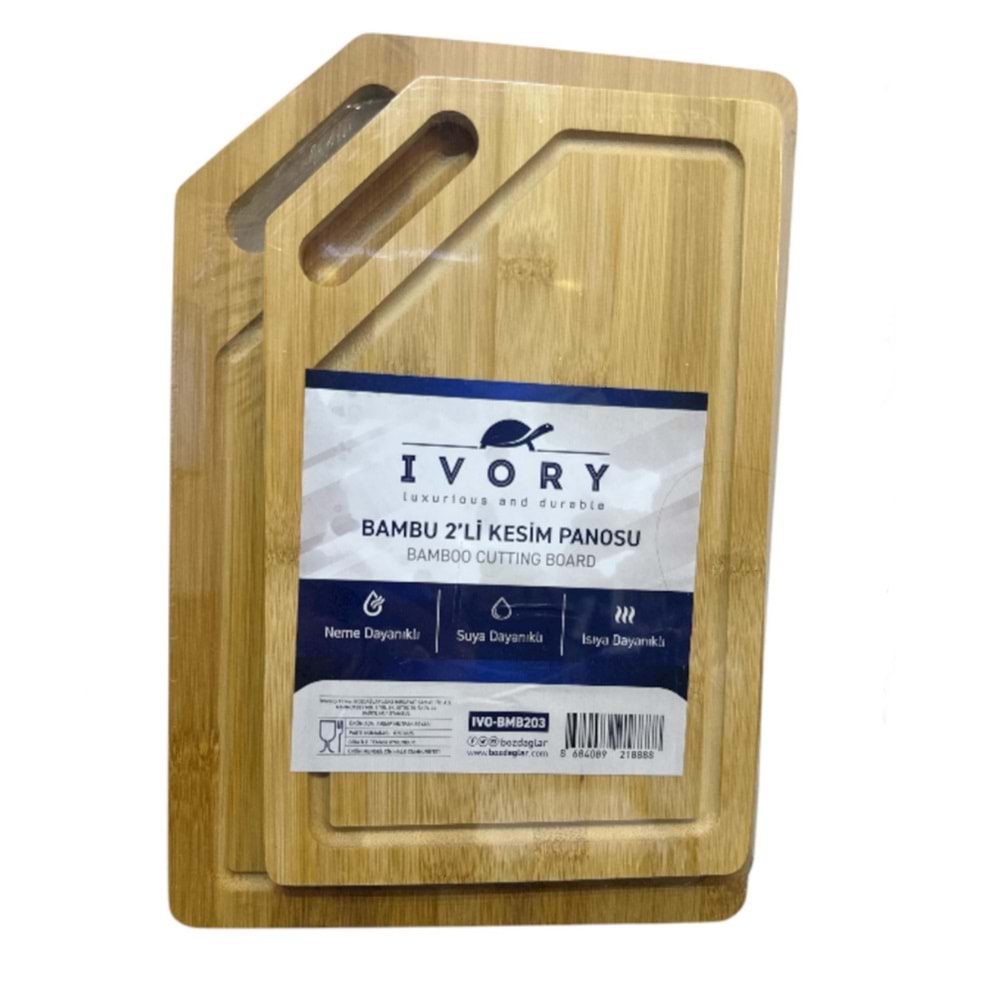 IVORY BAMBU İKİLİ KESİM PANOSU 24*