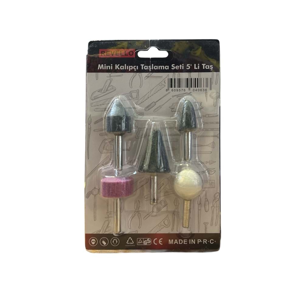REVELLO MİNİ KALIPÇI TAŞLAMA SETİ 5 PARÇA (10)