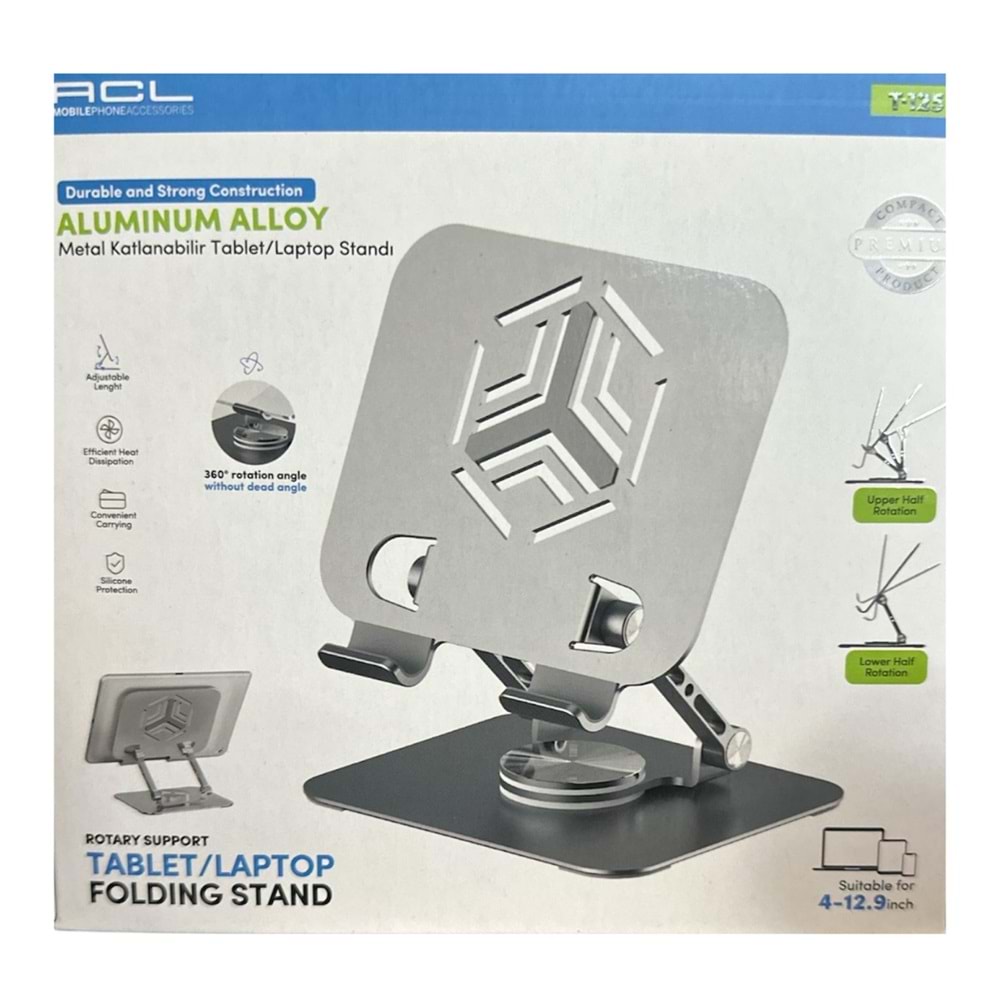 ACL METAL KATLANABİLİR TABLET/LAPTOP STANDI