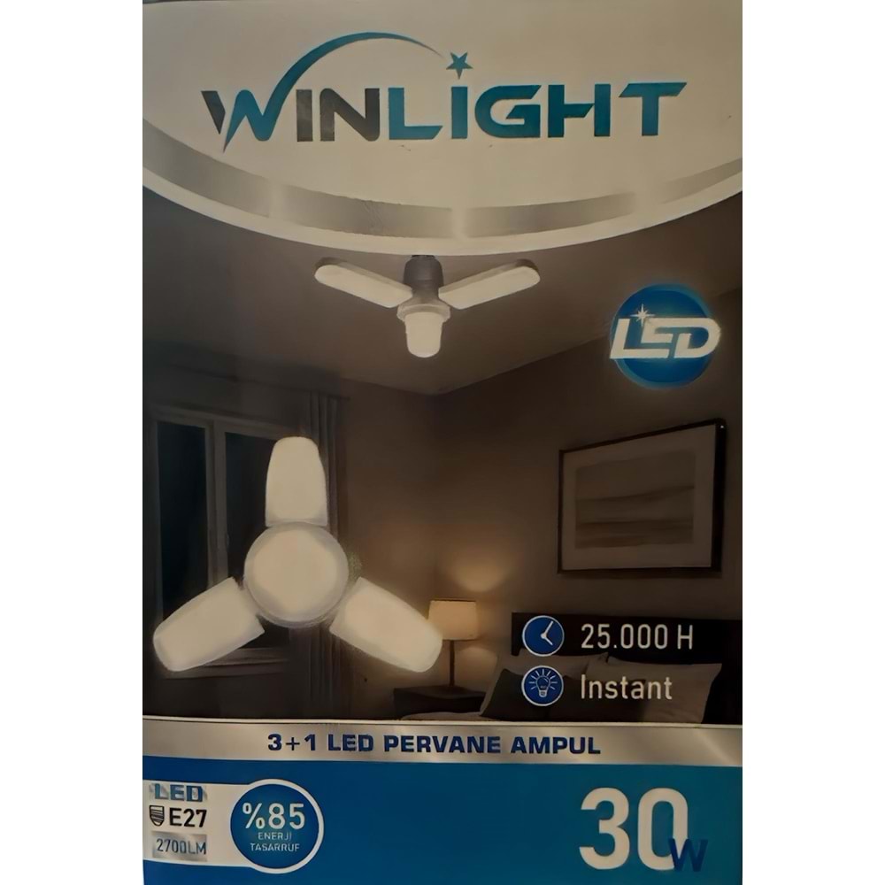 WINLIGHT 30W KÜÇÜK PERVANE AMPUL (100 PCS)