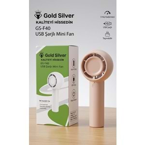 GOLD SİLVER ŞARJLI MİNİ FAN (120)