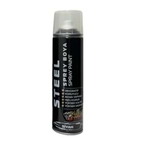 STEEL SPREY MAT SİYAH 200ML BOYA