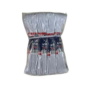 ASRIN BEL LASTİK YUVARLAK (10 MT BEYAZ)