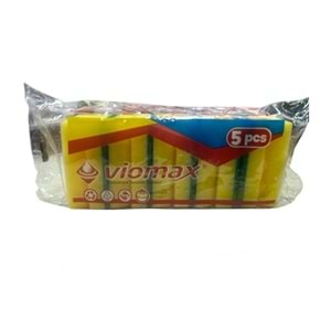 TEMSAN VİOMAX OLUKLU BULAŞIK SÜNGERİ (5Lİ)