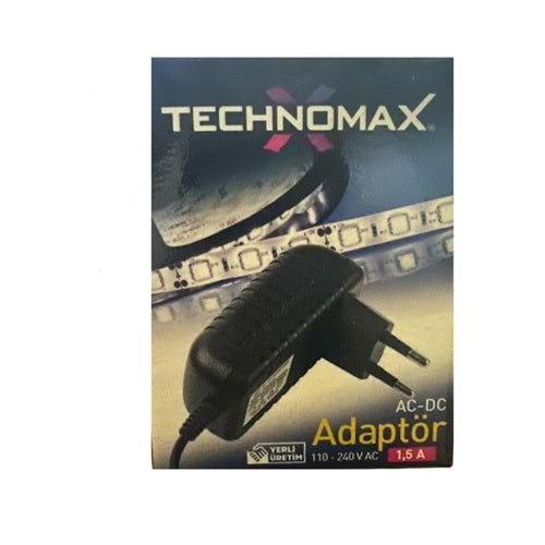 TECHNOMAX 12V-1,5A ADAPTÖR