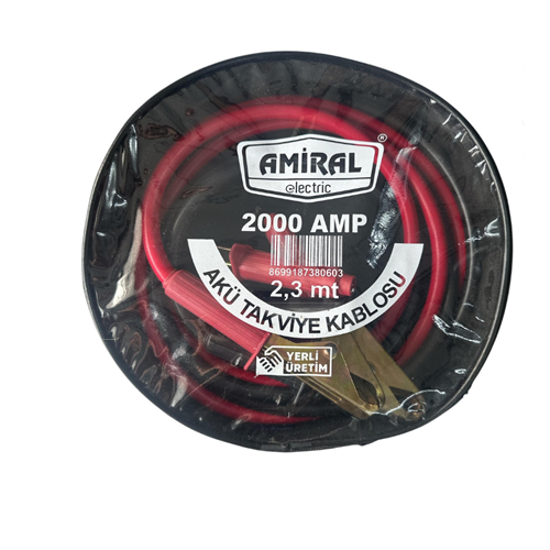 AMİRAL 2000 AMP AKÜ TAKVİYE KABLOSU (2,3MT)