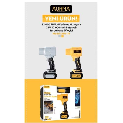 AUHMA TURBO HAVA ÜFLEYİCİ
