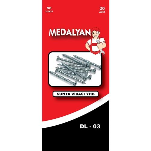 MEDALYAN 3.5*35 SUNTA VİDASI