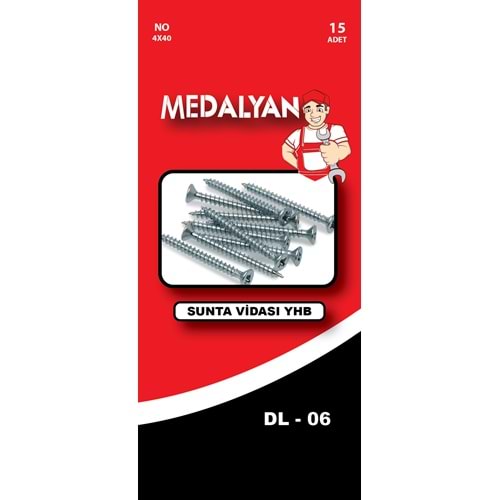 MEDALYAN 4*40 SUNTA VİDASI