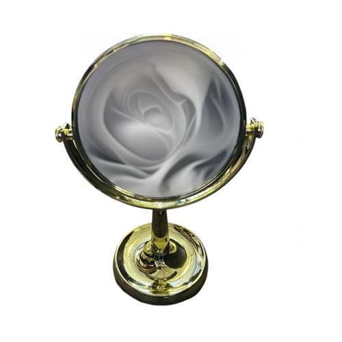 GOLDEN ANGEL METALİZE ÇİFT TARAF MAKYAJ AYNASI 60*