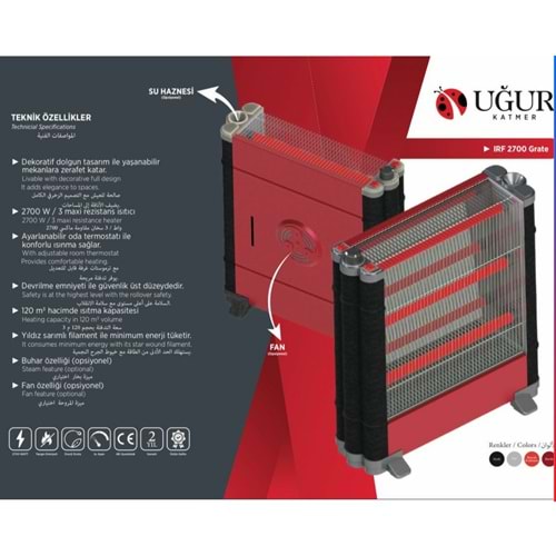 UĞUR GRATE ŞÖMİNE TİPİ ISITICI