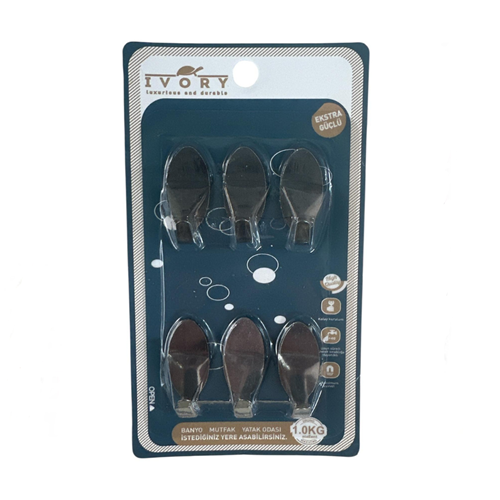 IVORY ALTILI METAL YAPIŞKANLI ASKI (120)