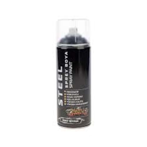 STEEL SPREY SİYAH 400ML BOYA (25)