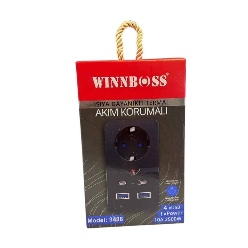 WINNBOSS 3438 AKIM KORUMALI PRİZ