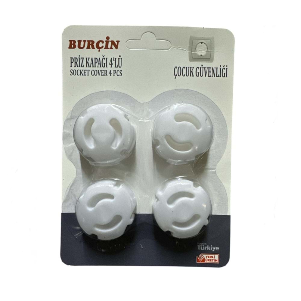 BURÇİN PRİZ KAPAĞI 4 LÜ VAKUMLU