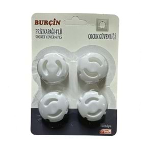 BURÇİN PRİZ KAPAĞI 4 LÜ VAKUMLU