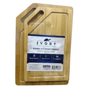 IVORY BAMBU İKİLİ KESİM PANOSU 24*