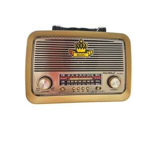 POLYGOLD PG-M131 BLUETOOTH NOSTALJİ RADYO